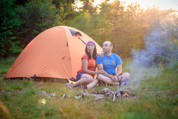 funny tourists tent