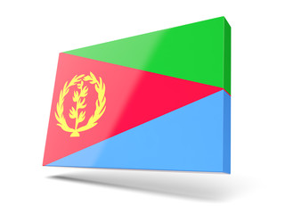 Square icon with flag of eritrea