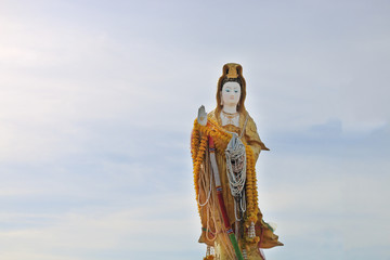 The statue of Goddess Guanyin