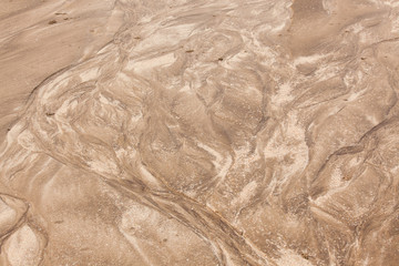 Natural sand patterns in beach