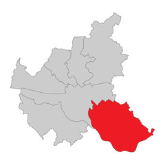 Obraz premium Hamburg Bergedorf - Vektor