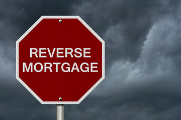 Stop Reverse Mortgage Road Sign