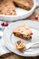 Homemade paleo cherry pie