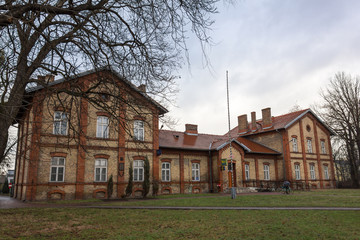 Historic post office building in Aleksandrow Kujawski, Poland