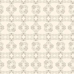 Vector seamless pattern of stylized women's shoes. Monochrome