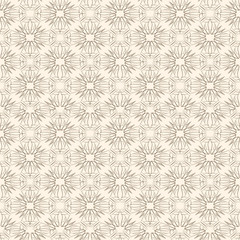 Vector seamless pattern of stylized women's shoes. Monochrome