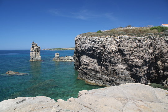 Isola di San Pietro. Le Colonne