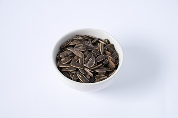 sunflower seed in ceramic dish