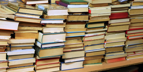 many books of all literary genres for sale in a bookshop