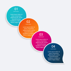 Vector colorful info graphics for your business presentations.