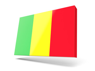Square icon with flag of mali