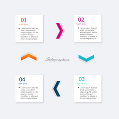 Vector colorful info graphics for your business presentations.