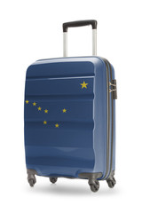 Suitcase with US state flag on it - Alaska