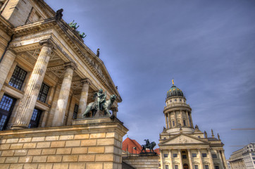 Fototapeta premium Berlin Schauspielhaus und Französischer Dom