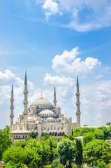 Obraz premium The Blue Mosque in Istanbul Turkey