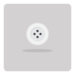 Vector of flat icon, sewing buttons on isolated background