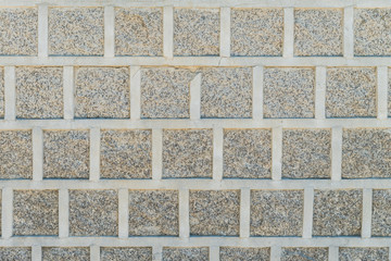 Stone block wall pattern