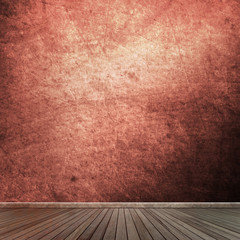 grunge empty room interior
