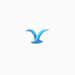 bird logo abstract