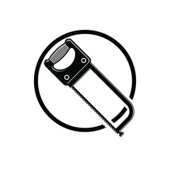 Industrial utensil with sharp teeth, simple hacksaw. Build and r