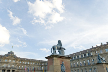 Naklejka premium Neues Schloss - Stuttgart 
