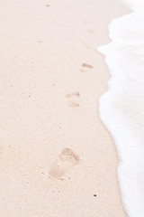 Footprints in the sand
