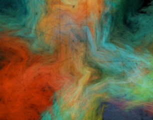 Fractal art background for creative design. Decoration for wallpaper desktop, poster, cover booklet. Fractal nebula