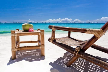 Photo sur Plexiglas Plage blanche de Boracay Tropical relax on white beach