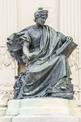 Fototapeta premium King Alfonso XII Monument (1922) in Retiro Park, Madrid. Spain.