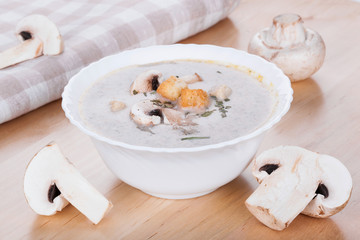 Mushrooms soup