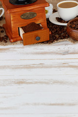 Kaffee mit Textfreiraum