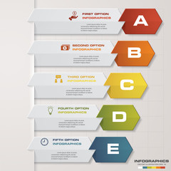 Design clean number banners template. Vector.