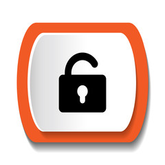 Round icon to open the lock