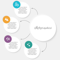 Vector colorful info graphics for your business presentations.