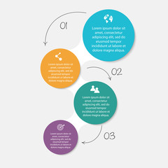 Vector colorful info graphics for your business presentations.