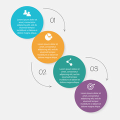 Vector colorful info graphics for your business presentations.