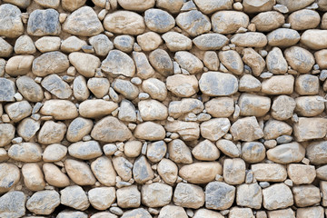 wall with pebbles
