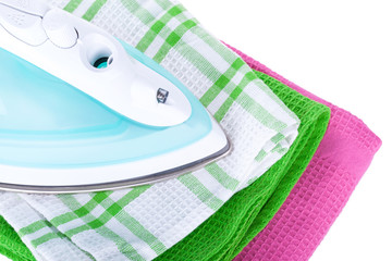 Electric iron and clothes