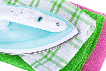 Electric iron and clothes