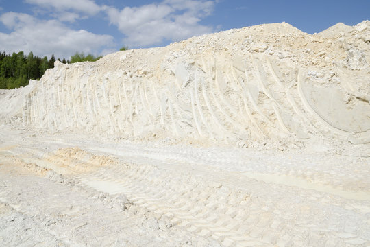 Mining Of Pure White Kaolinite