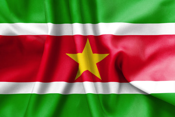Obraz premium Suriname Flag