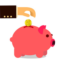 pig saving bank money coin