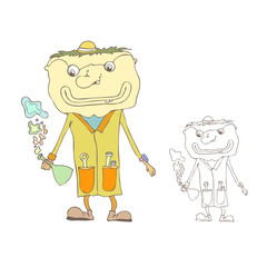 Cartoon chemist