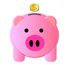 pig saving bank money coin