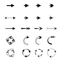 arrow icons set