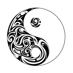 Ying yang shape