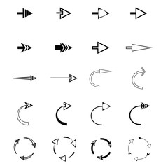 arrow icons set