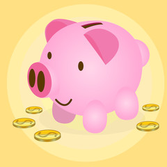 pig pink saving bank