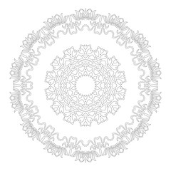 Vector Beautiful Deco Black Mandala