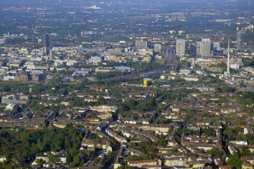 Luftaufnahme der Stadt Essen